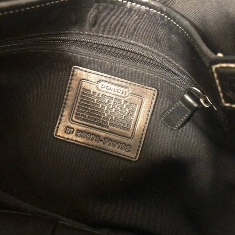 Coach black leather soho bag